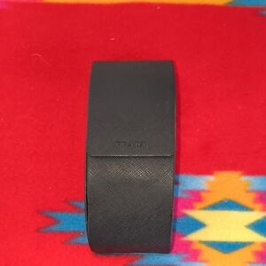 Prada Black Saffiano Leather Accessory Holder